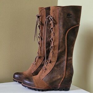 Sorel Women's Brown Lace-Up Boots